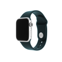 FIXED Set silikonových řemínků Silicone Strap pro Apple Watch 42/44/45/46/49mm, tmavě zelený