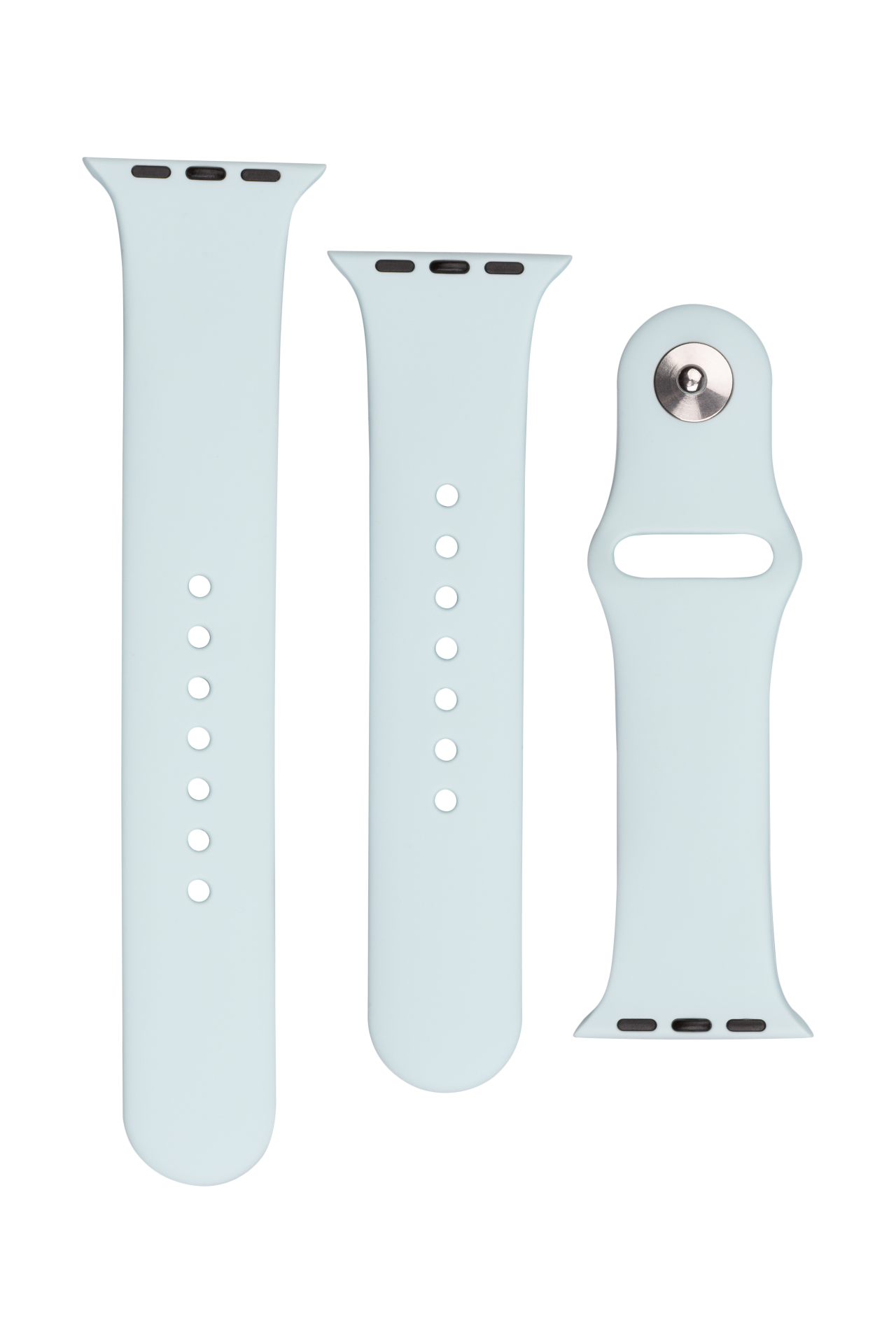 FIXED Set silikonových řemínků Silicone Strap pro Apple Watch 42/44/45/46/49mm, světle tyrkysový