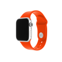 FIXED Set silikonových řemínků Silicone Strap pro Apple Watch 38/40/41mm, meruňkový