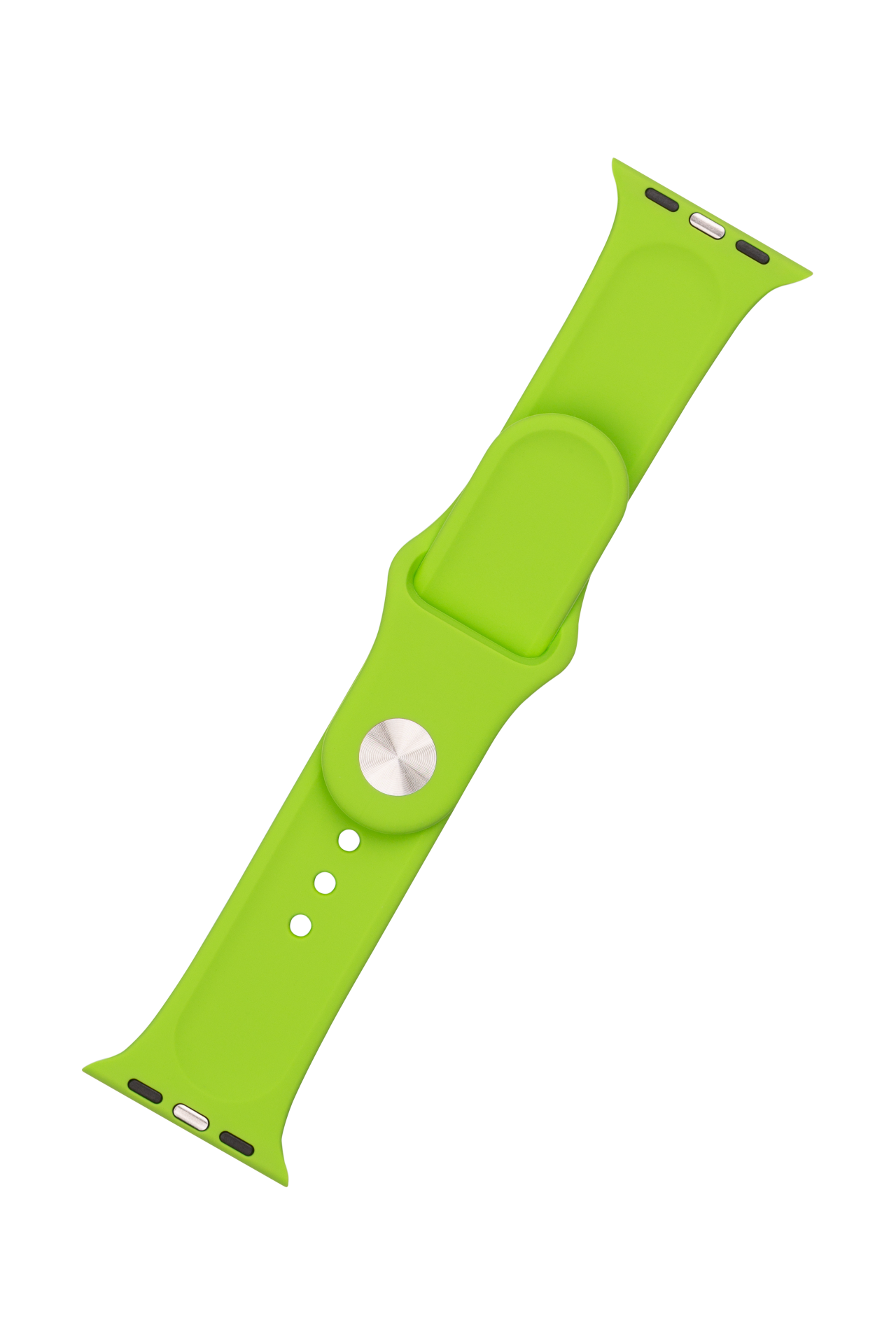 FIXED Set silikonových řemínků Silicone Strap pro Apple Watch 38/40/41mm, zelený