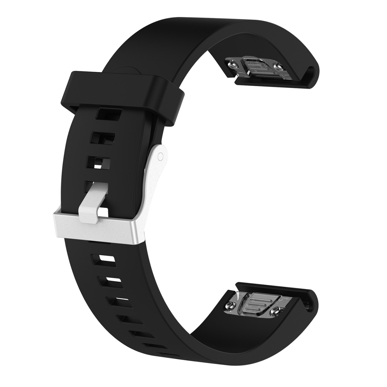 FIXED Silikonový řemínek Silicone Strap pro Garmin QuickFit 20mm, černý