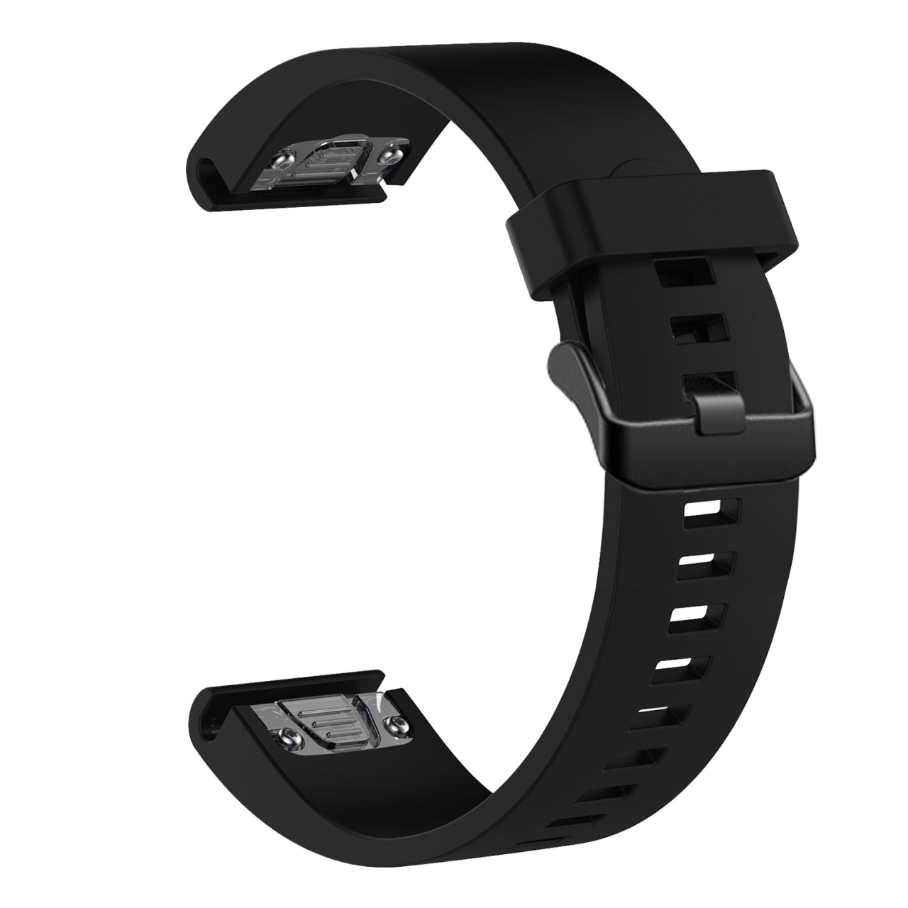 FIXED Silikonový řemínek Silicone Strap pro Garmin QuickFit 20mm, černý