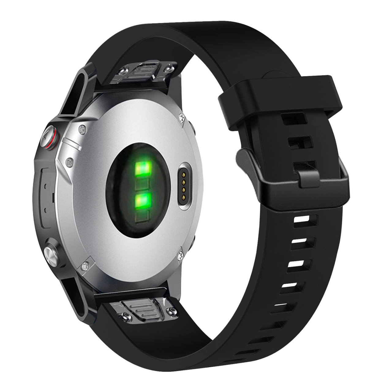 FIXED Silikonový řemínek Silicone Strap pro Garmin QuickFit 20mm, černý
