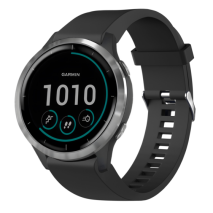 FIXED Silikonový řemínek Silicone Strap pro Garmin QuickFit 20mm, černý
