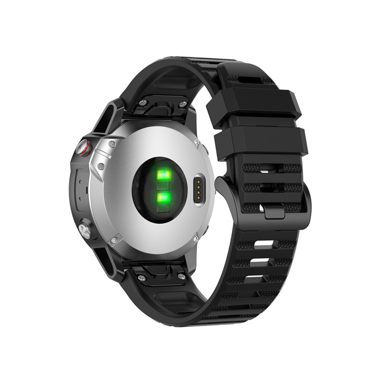 FIXED Silikonový řemínek Silicone Strap pro Garmin QuickFit 22mm, černý