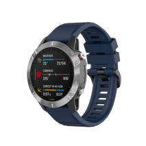 FIXED Silikonový řemínek Silicone Strap pro Garmin QuickFit 22mm, modrý