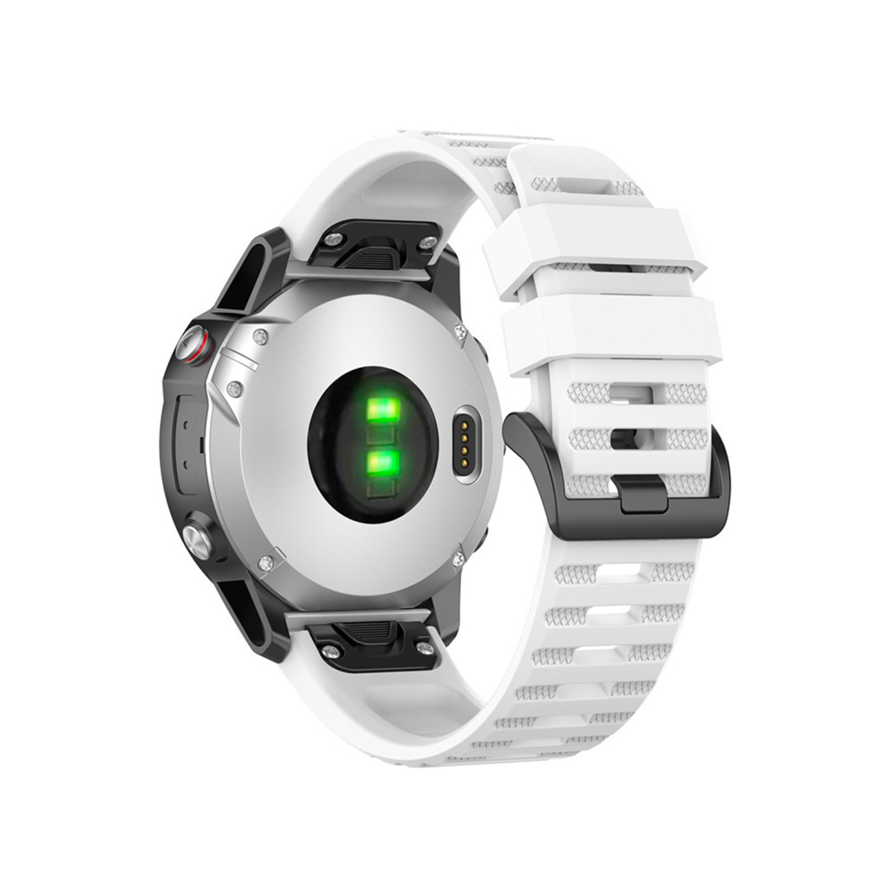 FIXED Silikonový řemínek Silicone Strap pro Garmin QuickFit 22mm, bílý