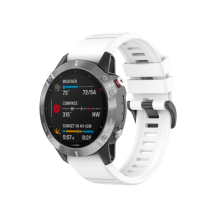 FIXED Silikonový řemínek Silicone Strap pro Garmin QuickFit 22mm, bílý