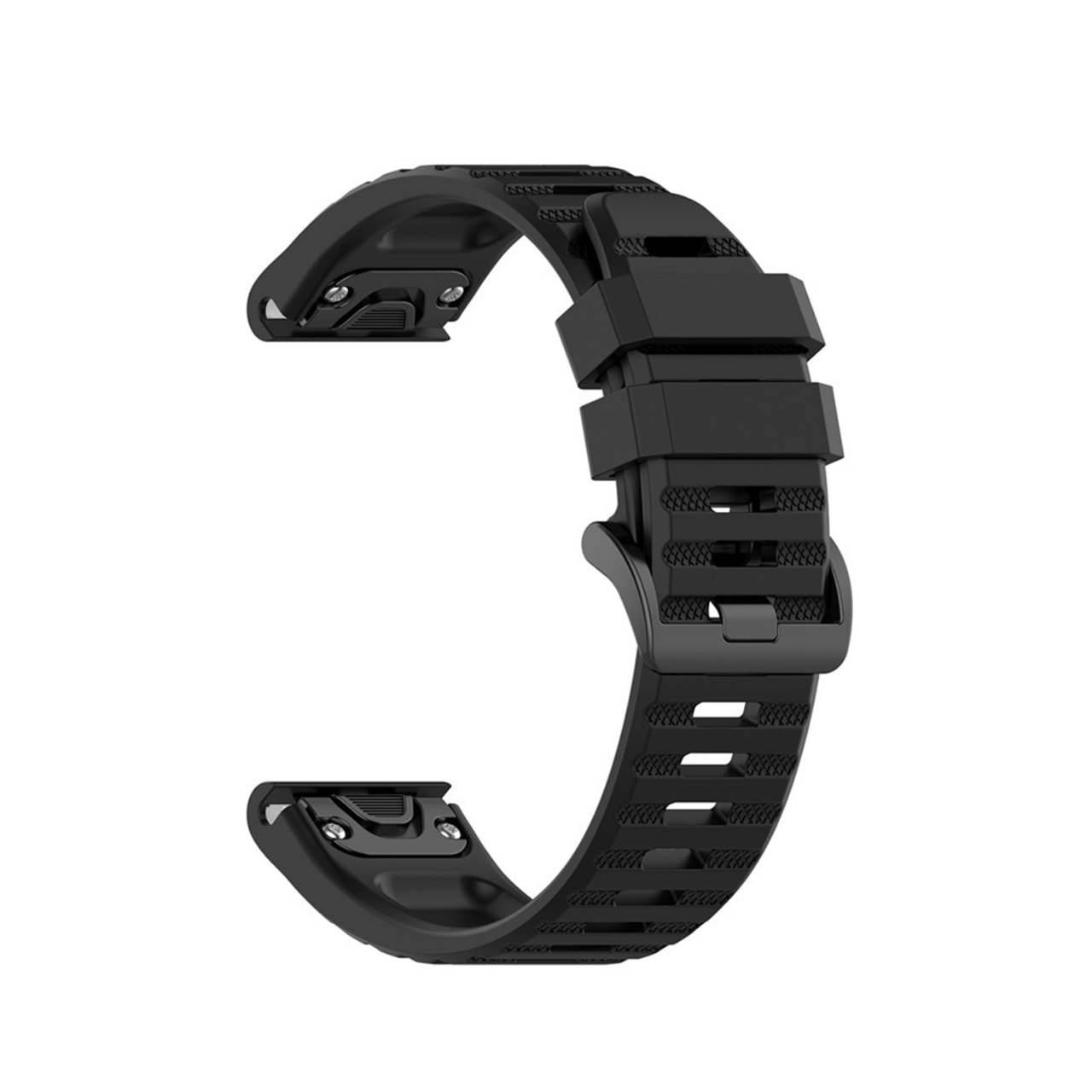 FIXED Silikonový řemínek Silicone Strap pro Garmin QuickFit 26mm, černý