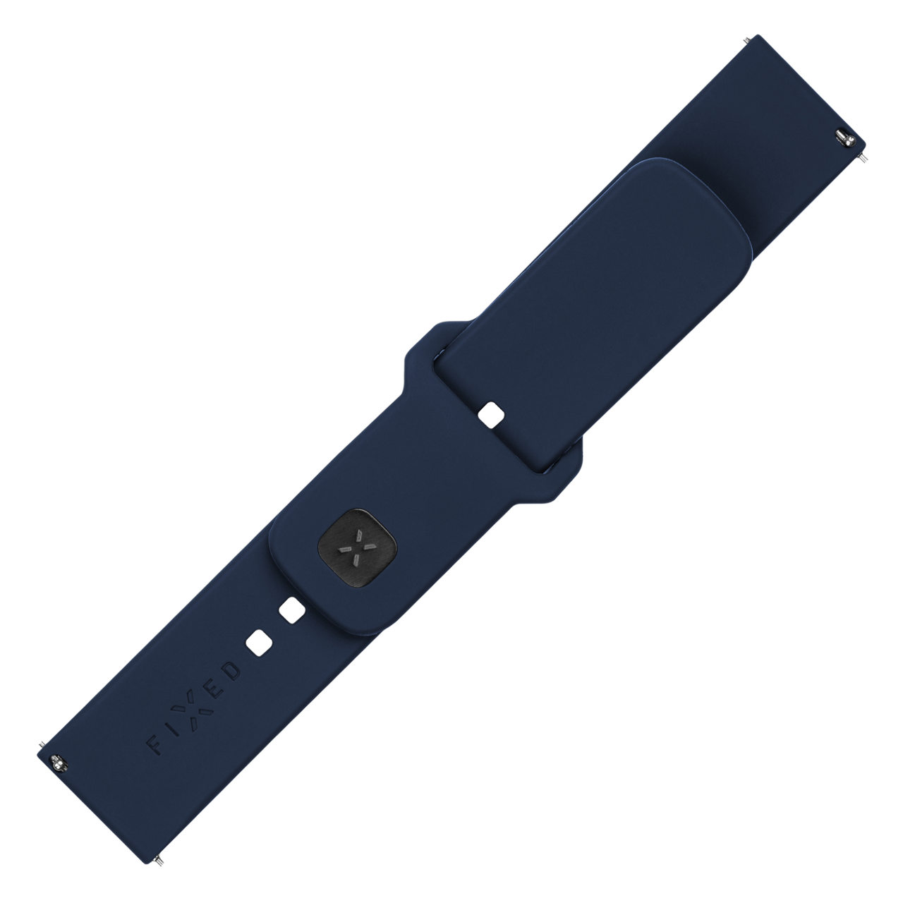 FIXED Set silikonových řemínků Silicone Sporty Strap s Quick Release 20mm pro smartwatch, modrý