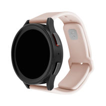 FIXED Set silikonových řemínků Silicone Sporty Strap s Quick Release 20mm pro smartwatch, růžový