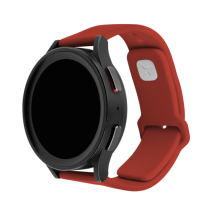 FIXED Set silikonových řemínků Silicone Sporty Strap s Quick Release 22mm pro smartwatch, červený