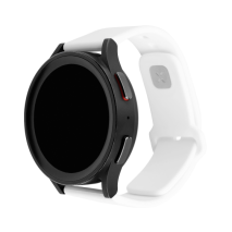 FIXED Set silikonových řemínků Silicone Sporty Strap s Quick Release 22mm pro smartwatch, bílý