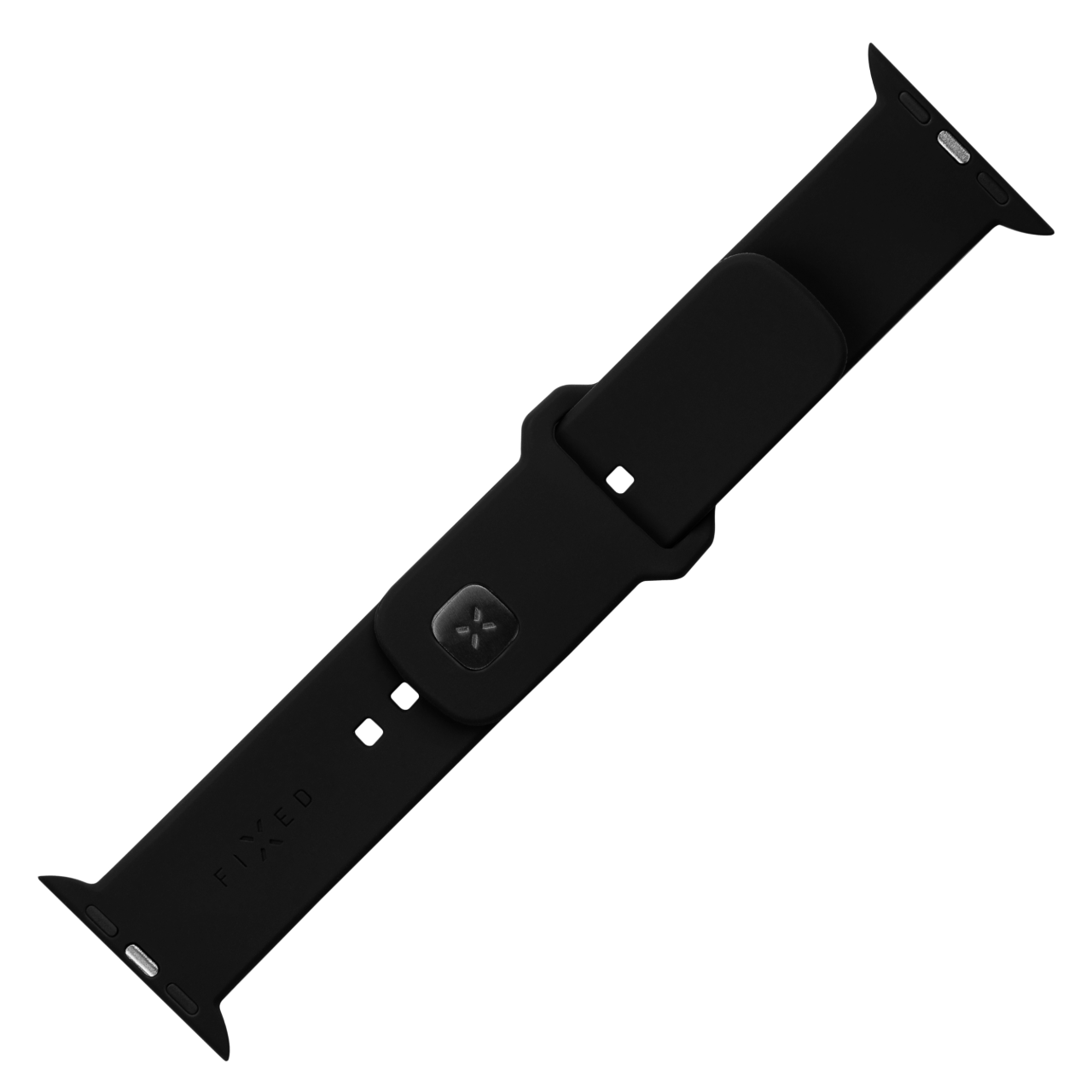 FIXED Set silikonových řemínků Silicone Sporty Strap pro Apple Watch 42/44/45/46mm, černý