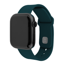 FIXED Set silikonových řemínků Silicone Sporty Strap pro Apple Watch 42/44/45/46mm, tmavě zelený