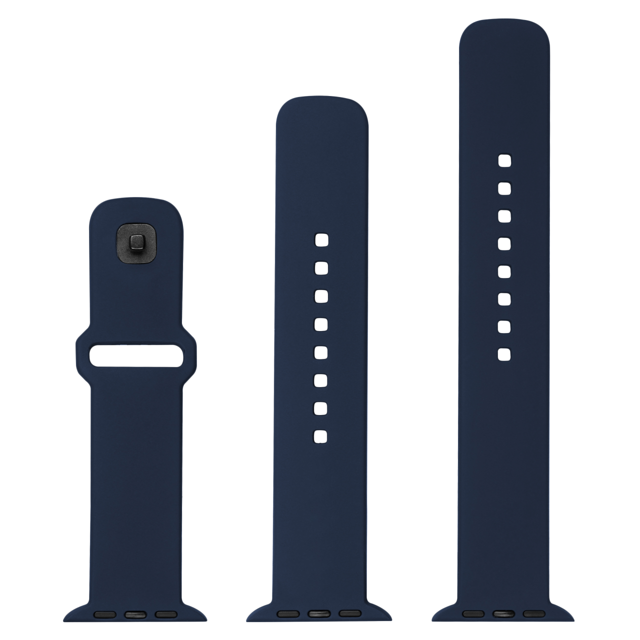 FIXED Set silikonových řemínků Silicone Sporty Strap pro Apple Watch 38/40/41mm, modrý