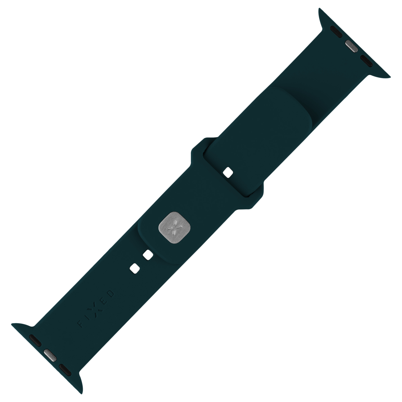 FIXED Set silikonových řemínků Silicone Sporty Strap pro Apple Watch 38/40/41mm, tmavě zelený