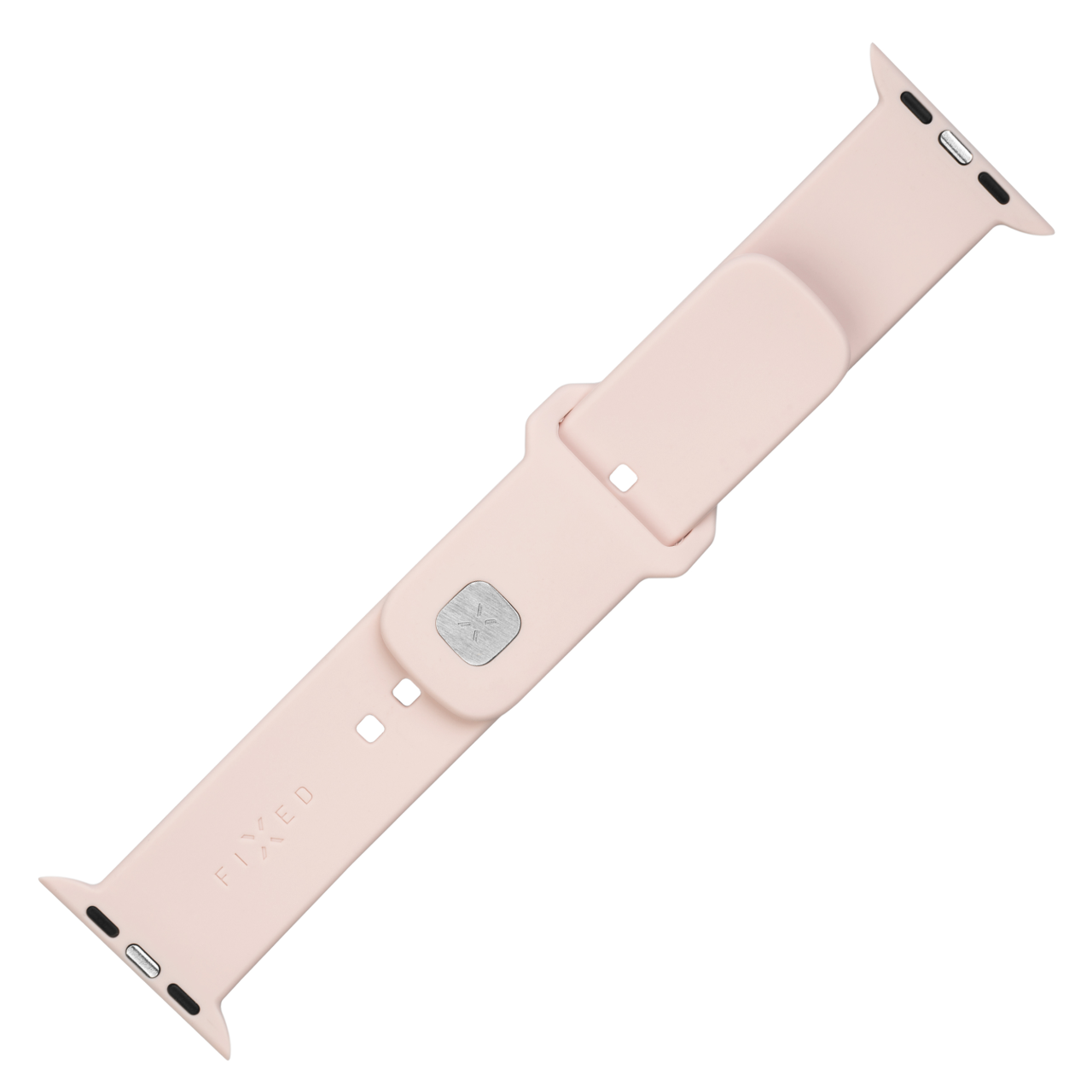 FIXED Set silikonových řemínků Silicone Sporty Strap pro Apple Watch 38/40/41mm, růžový