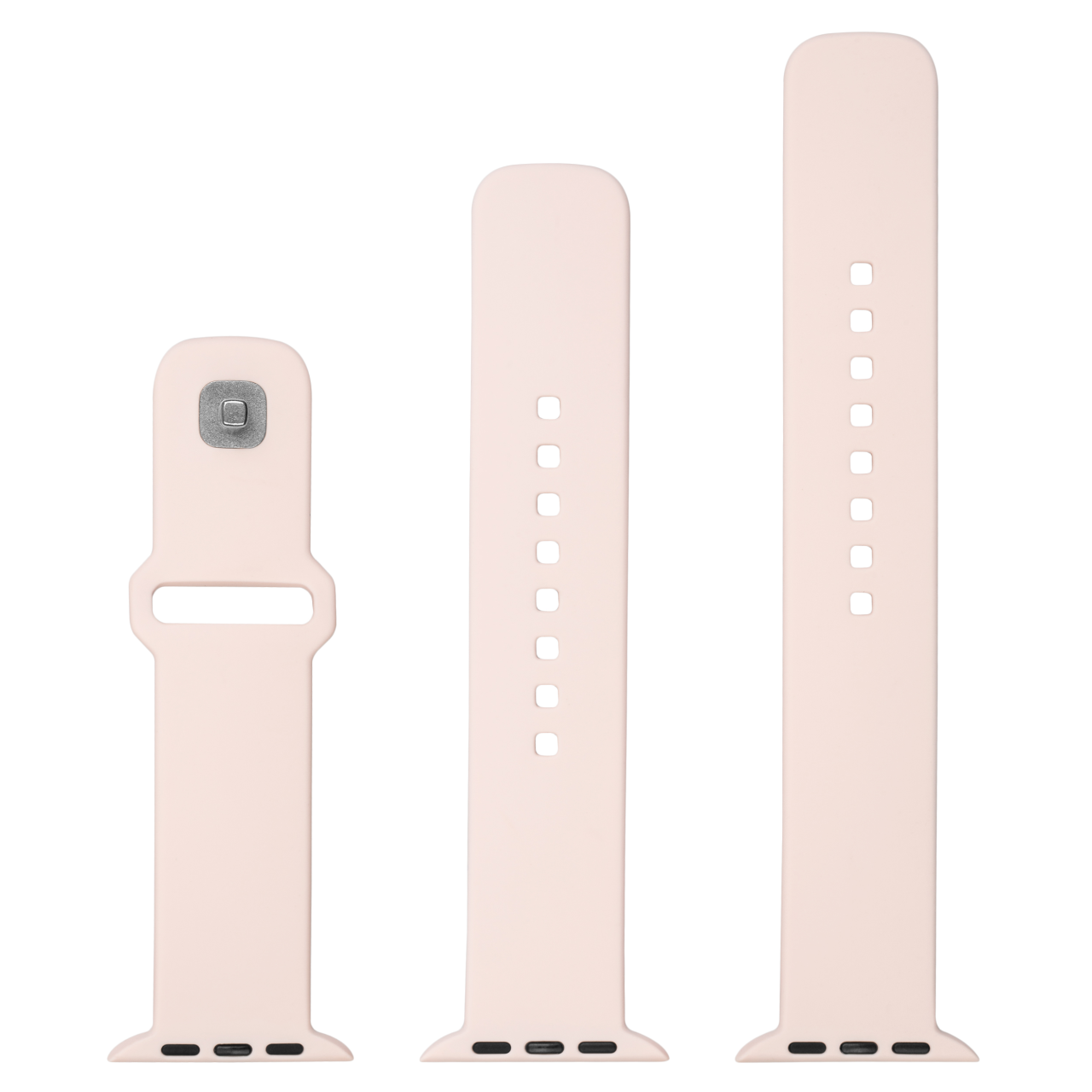 FIXED Set silikonových řemínků Silicone Sporty Strap pro Apple Watch 38/40/41mm, růžový