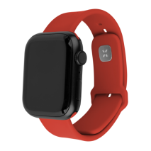 FIXED Set silikonových řemínků Silicone Sporty Strap pro Apple Watch 38/40/41mm, červený
