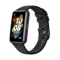 FIXED Silikonový řemínek Silicone Strap pro Huawei Band 7, černý