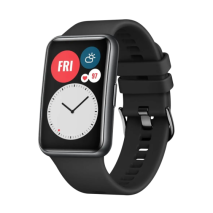 FIXED Silikonový řemínek Silicone Strap pro Huawei Watch FIT, černý