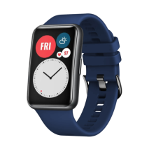 FIXED Silikonový řemínek Silicone Strap pro Huawei Watch FIT, modrý