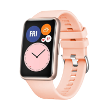 FIXED Silikonový řemínek Silicone Strap pro Huawei Watch FIT, růžový