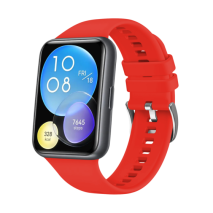 FIXED Silikonový řemínek Silicone Strap pro Huawei Watch Fit 2/Fit 2 Classic, červený