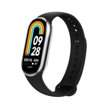 FIXED Silikonový řemínek Silicone Strap pro Xiaomi Mi Band 8/Smart Band 9, černý