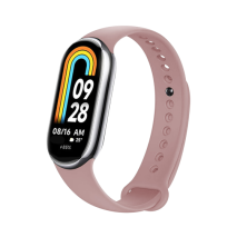 FIXED Silikonový řemínek Silicone Strap pro Xiaomi Mi Band 8/Smart Band 9, růžový