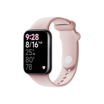 FIXED Silikonový řemínek Silicone Strap pro Xiaomi Redmi Watch 5/4, Smart Band 9 Pro/8 Pro, růžový