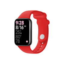 FIXED Silikonový řemínek Silicone Strap pro Xiaomi Redmi Watch 5/4, Smart Band 9 Pro/8 Pro, červený