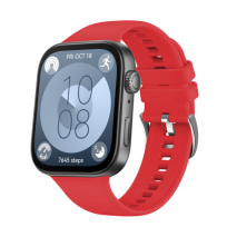 FIXED Silikonový řemínek Silicone Strap pro Huawei Watch FIT 3, červený
