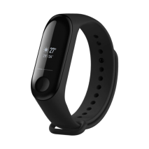 FIXED Silikonový řemínek Silicone Strap pro Xiaomi Mi Band 3/4, černý