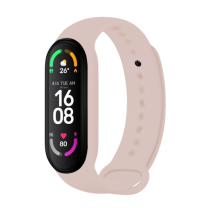 FIXED Silikonový řemínek Silicone Strap pro Xiaomi Band 7/ Mi Band 6/ Mi Band 5, růžový