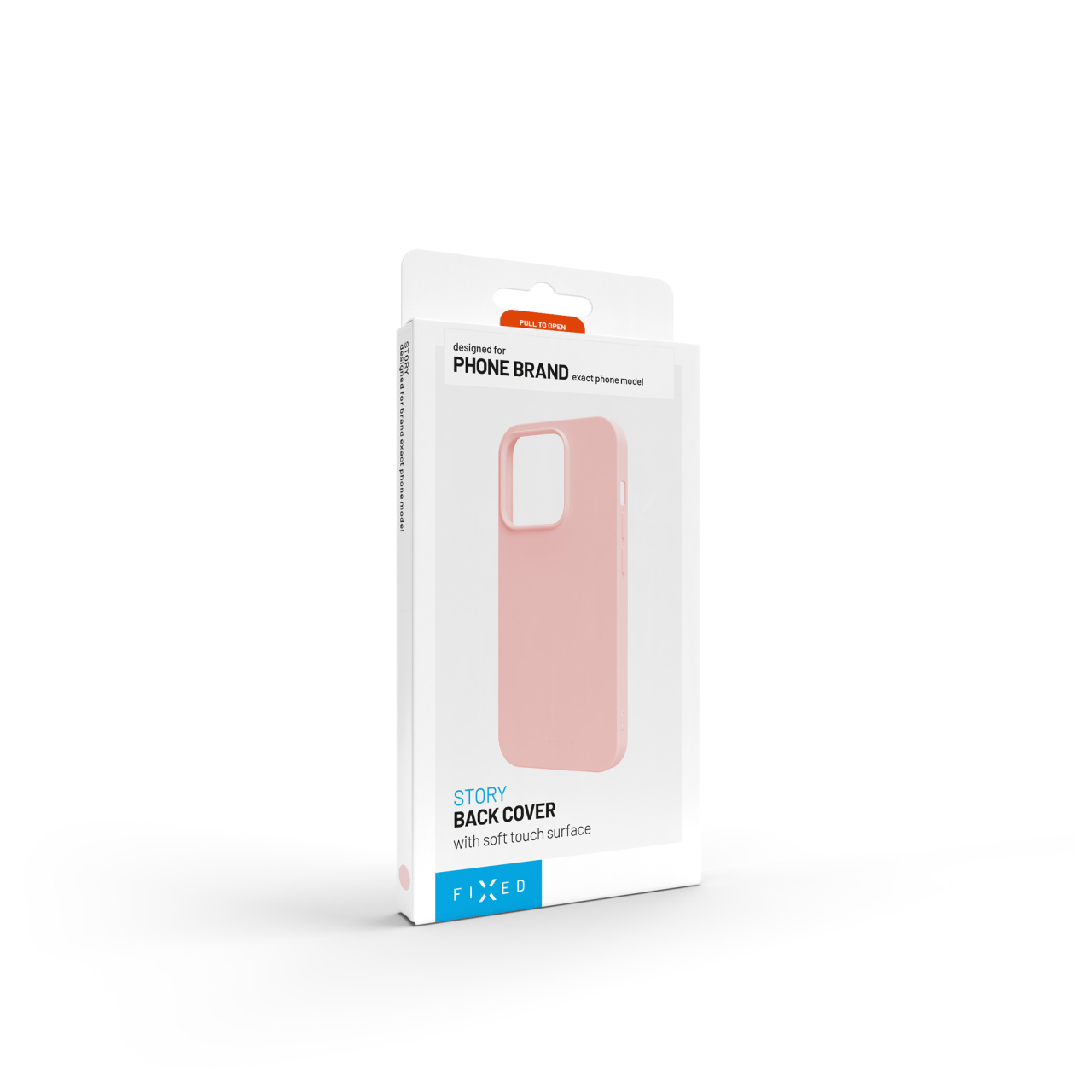 Pogumovaný kryt na mobil Apple iPhone 15 Pro Max - Fixed Story, růžový