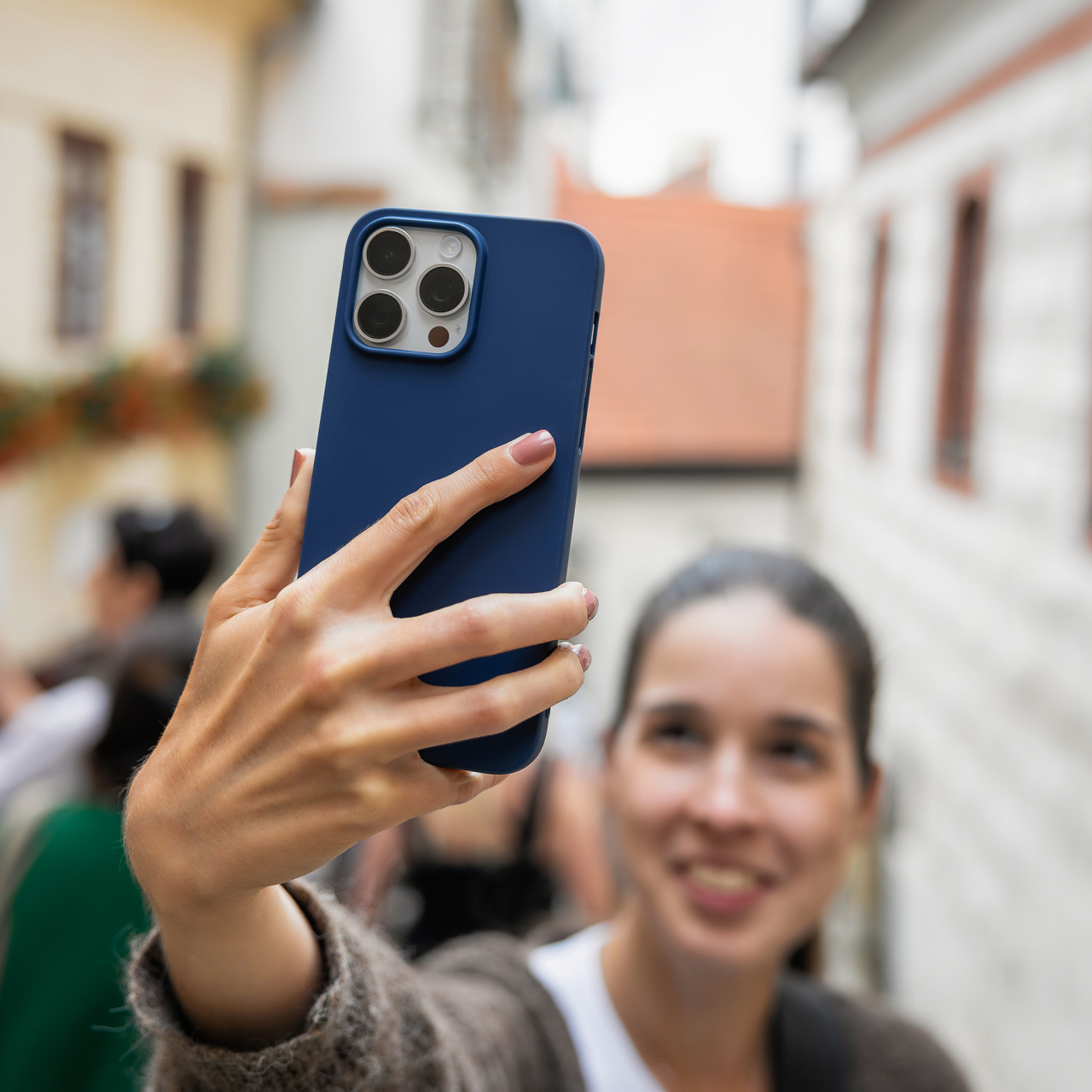 FIXED Zadní pogumovaný kryt Story pro Apple iPhone 16 Pro, modrý