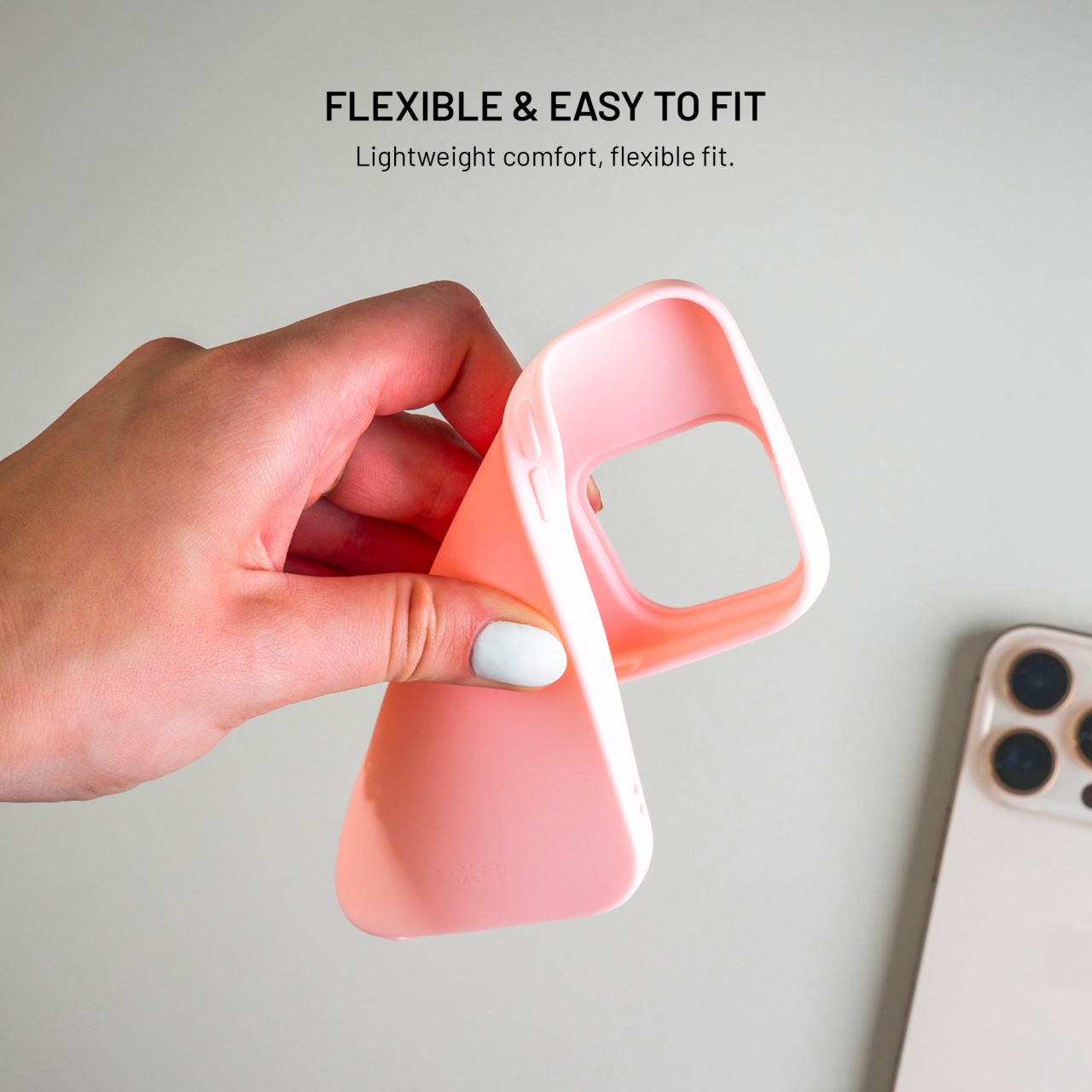 FIXED Zadní pogumovaný kryt Story pro Apple iPhone 16 Pro, růžový