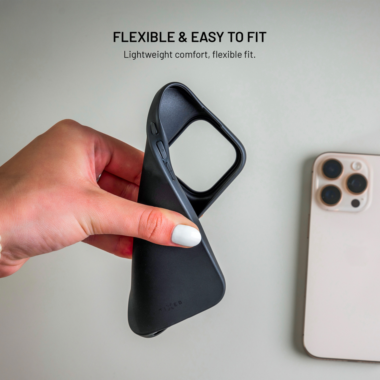 FIXED Zadní pogumovaný kryt Story pro Samsung Galaxy S25+, černý