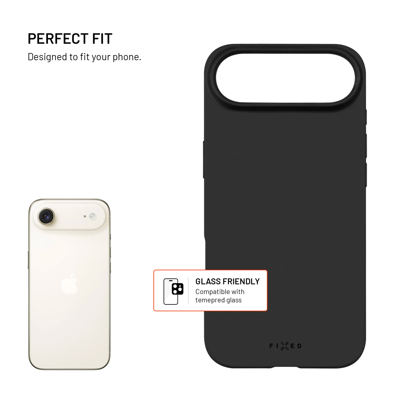 FIXED Story iPhone Air – černý zadní kryt