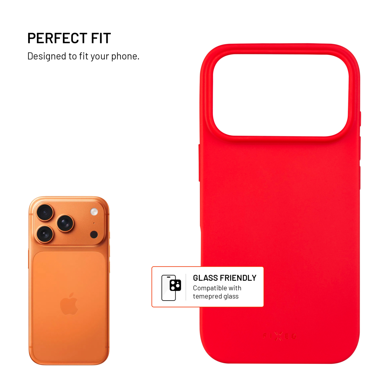 FIXED Story iPhone 17 Pro – červený zadní kryt