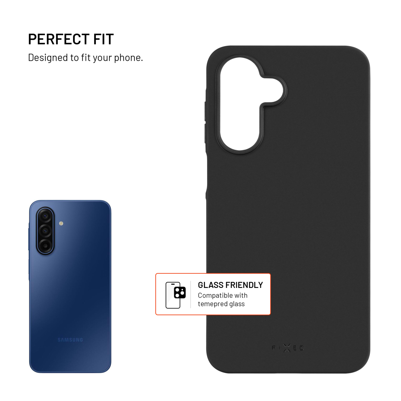 FIXED Story kryt Samsung Galaxy A17 – černý soft touch