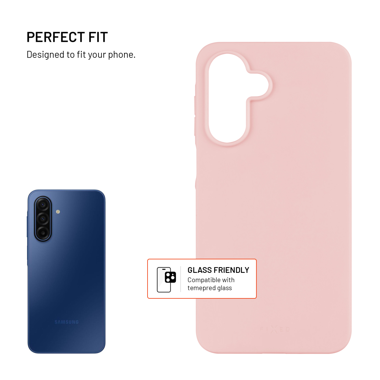 FIXED Story kryt Samsung Galaxy A17 – růžový soft touch
