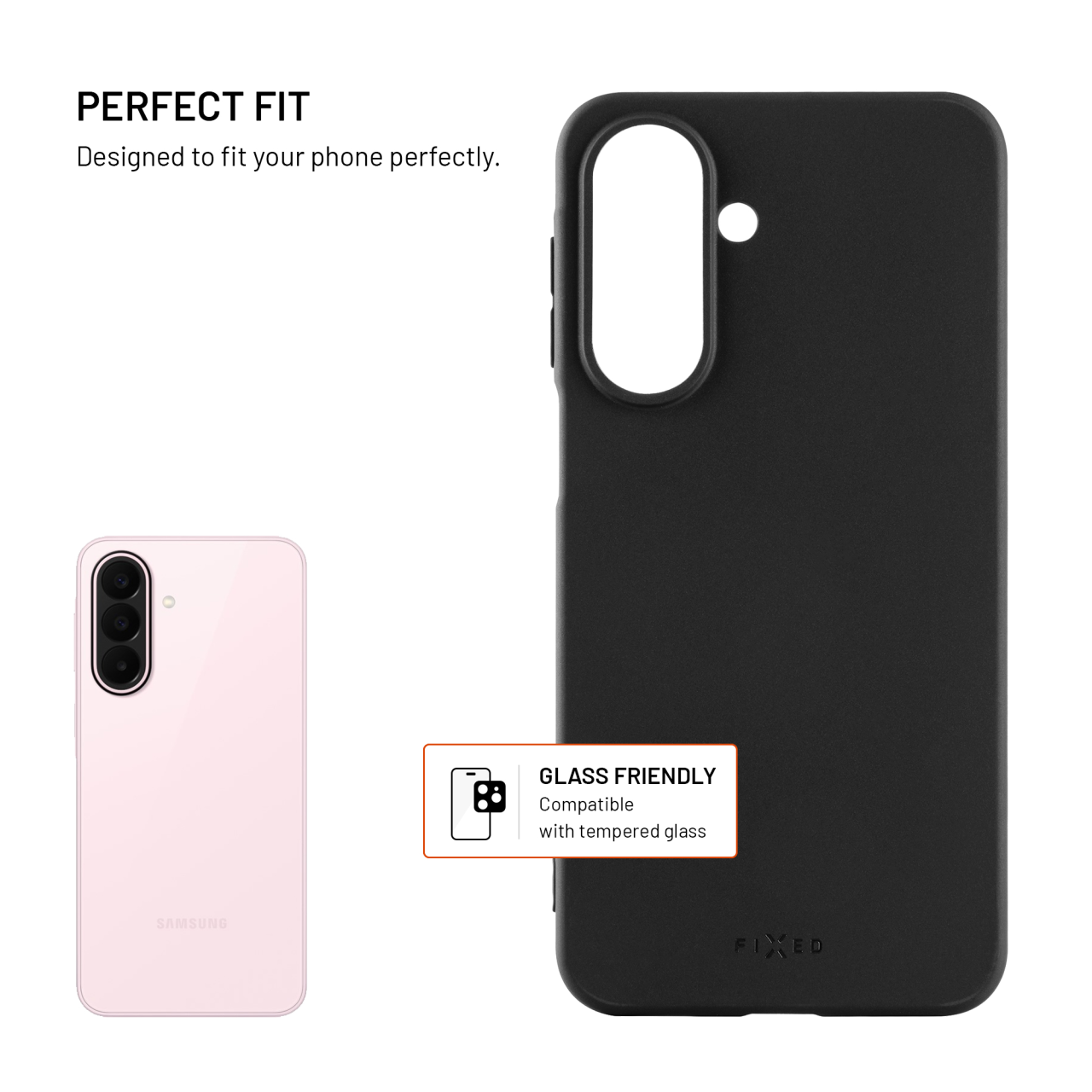 Zadní pogumovaný kryt FIXED Story pro Samsung Galaxy A27 5G, černý