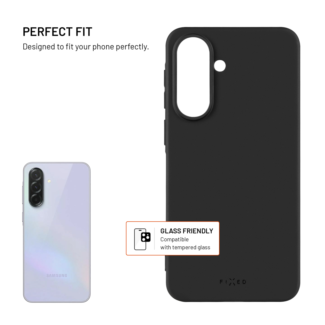 Zadní kryt FIXED Story Samsung Galaxy A37 5G černý