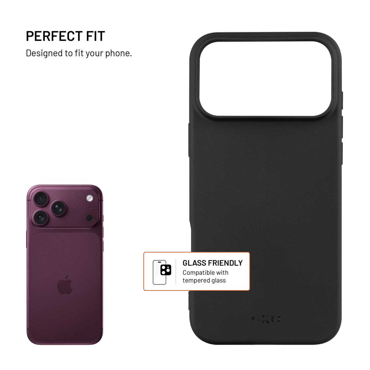 Pogumovaný kryt na mobil Apple iPhone 18 Pro Max/17 Pro Max - Fixed Story, černý