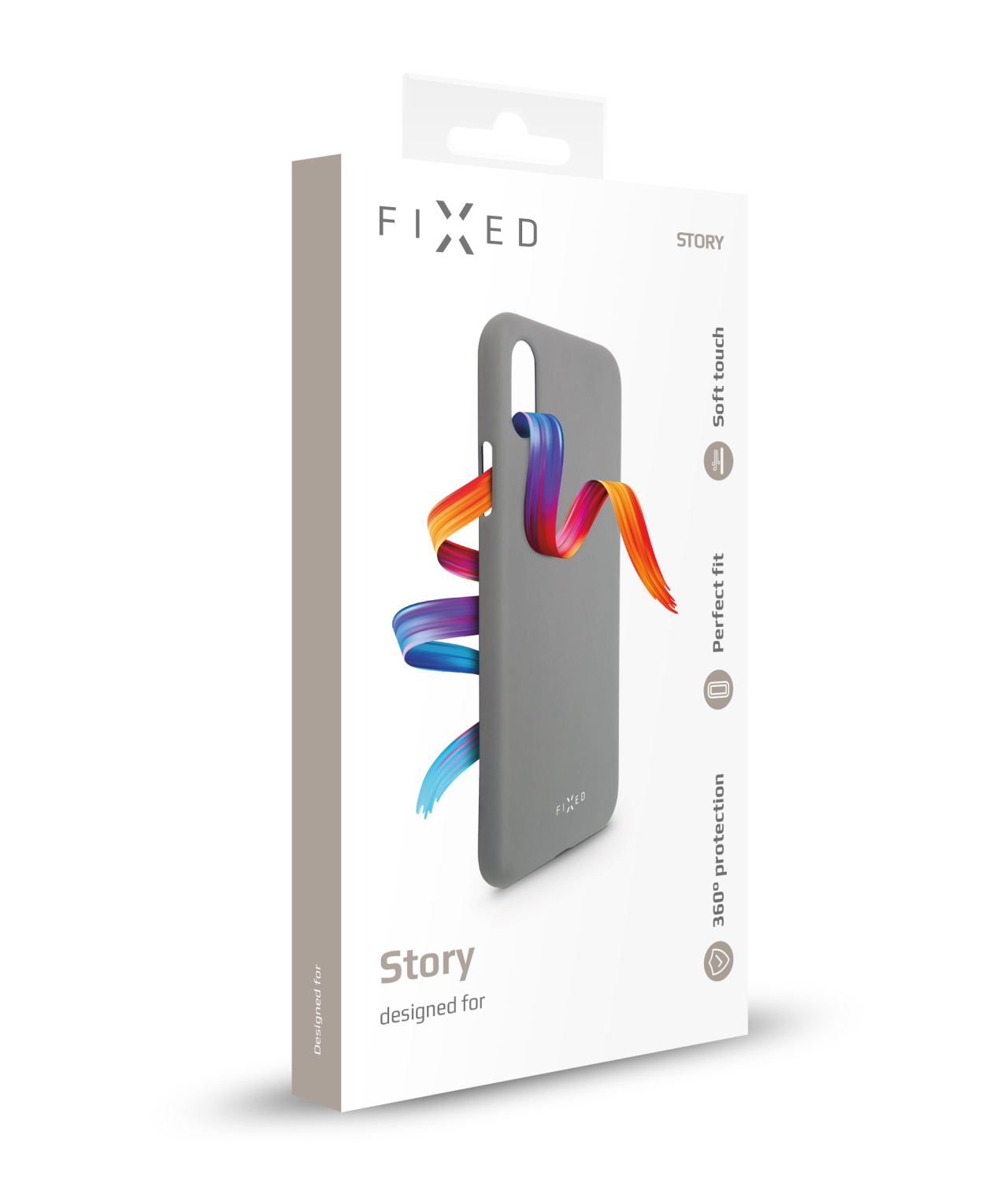 FIXED Zadní pogumovaný kryt Story pro Apple iPhone 11 Pro, šedý