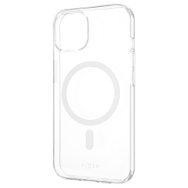 Průhledný silikonový kryt na mobil Apple iPhone 15 - Fixed MagStory AntiUV, MagSafe