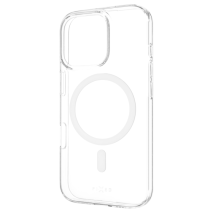 Průhledný silikonový kryt na mobil Apple iPhone 16 Pro - Fixed MagStory AntiUV, MagSafe